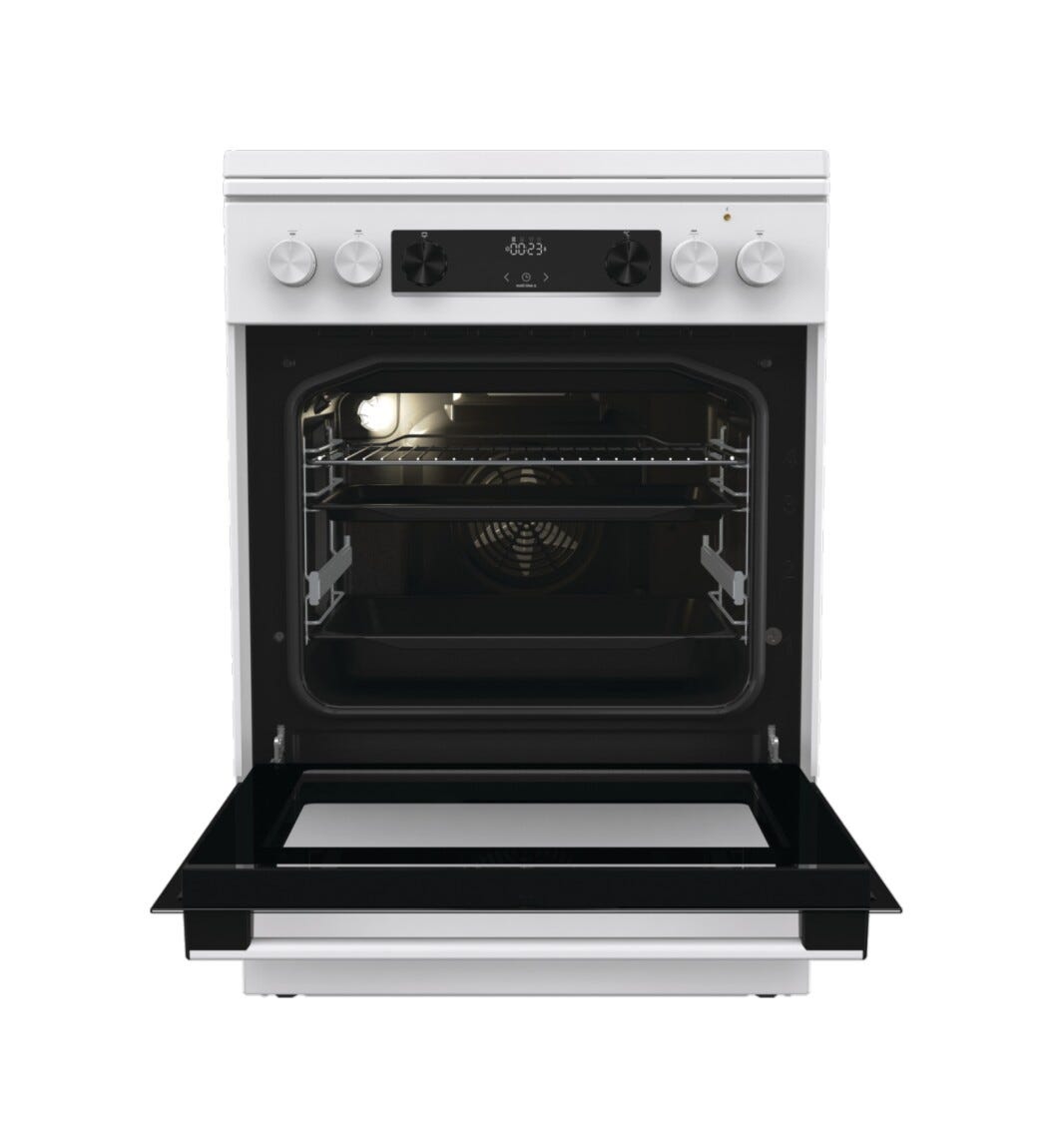 Gorenje GKS6C71WA Cucina da accosto cm. 60 - 4 zone a gas + 1 forno elettrico - bianco