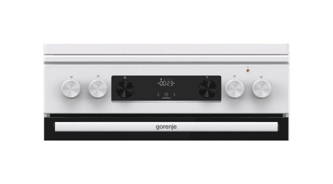 Gorenje GKS6C71WA Cucina da accosto cm. 60 - 4 zone a gas + 1 forno elettrico - bianco