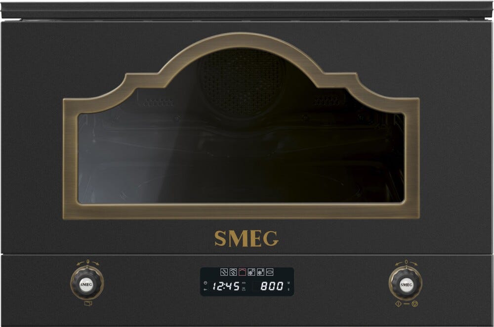 Smeg MP722AO Cortina Forno microonde da incasso cm. 60 h. 39 - antracite