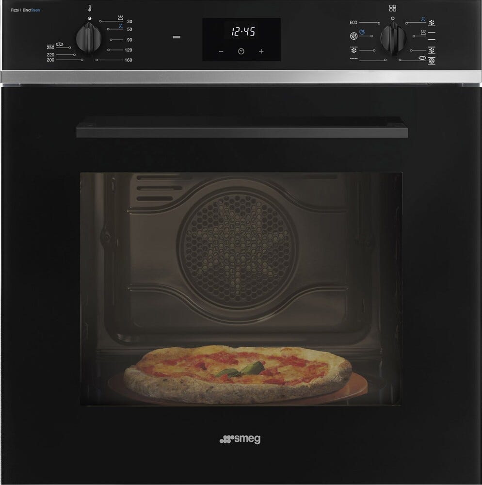Smeg SF6400S1PZB Selezione - Pizza DirectSteam Forno multifunzione con sistema pizza - cm. 60 - nero