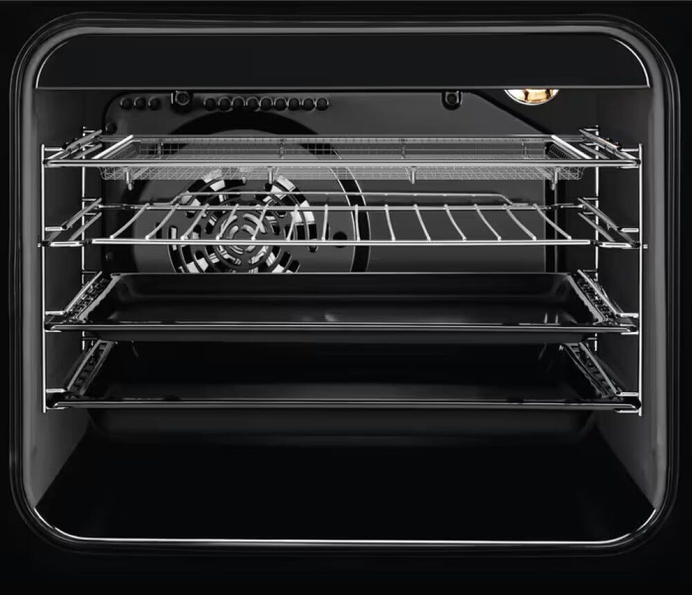Electrolux LKK664220X SteamBake Cucina da accosto cm. 60 - 4 fuochi gas + 1 forno elettrico - inox