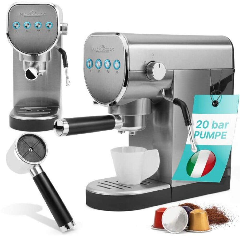 Proficook PCESKA1265 Macchina per caffè espresso - inox