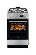 Electrolux LKK560228X SteamBake AirFry Cucina da accosto cm. 50 - 4 fuochi gas + 1 forno elettrico - inox