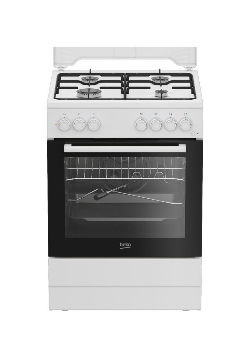 Beko FBST62110DW Cucina da accosto cm. 60 - 4 fuochi gas + 1 forno elettrico - bianco