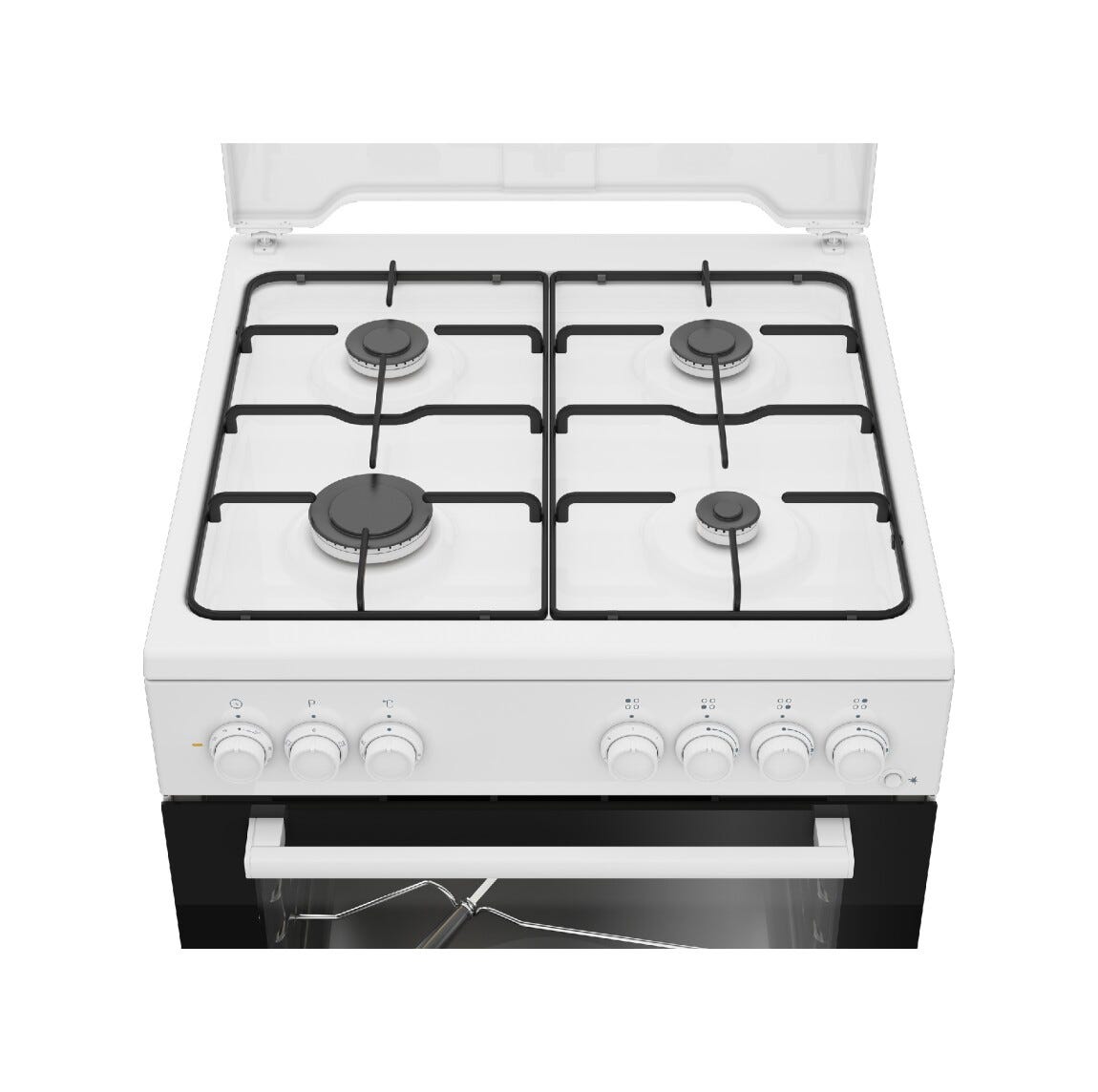 Beko FBST62110DW Cucina da accosto cm. 60 - 4 fuochi gas + 1 forno elettrico - bianco