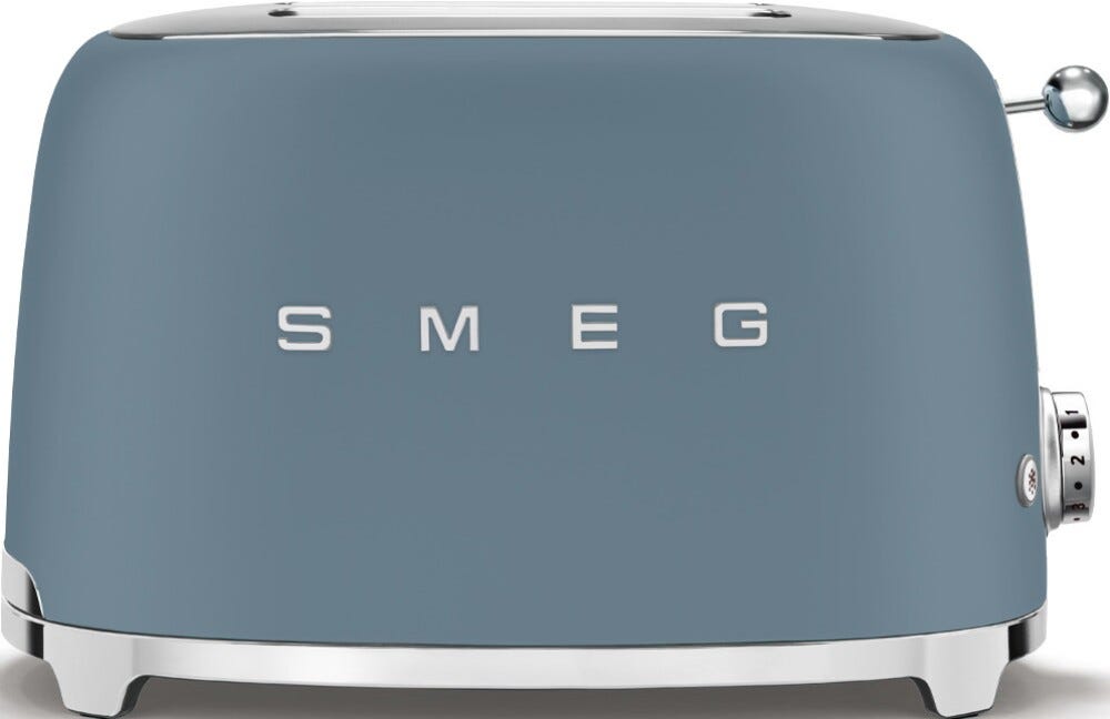 Smeg Selection TSF01SBMEU 50'S Style Tostapane a 2 scomparti - storm blue