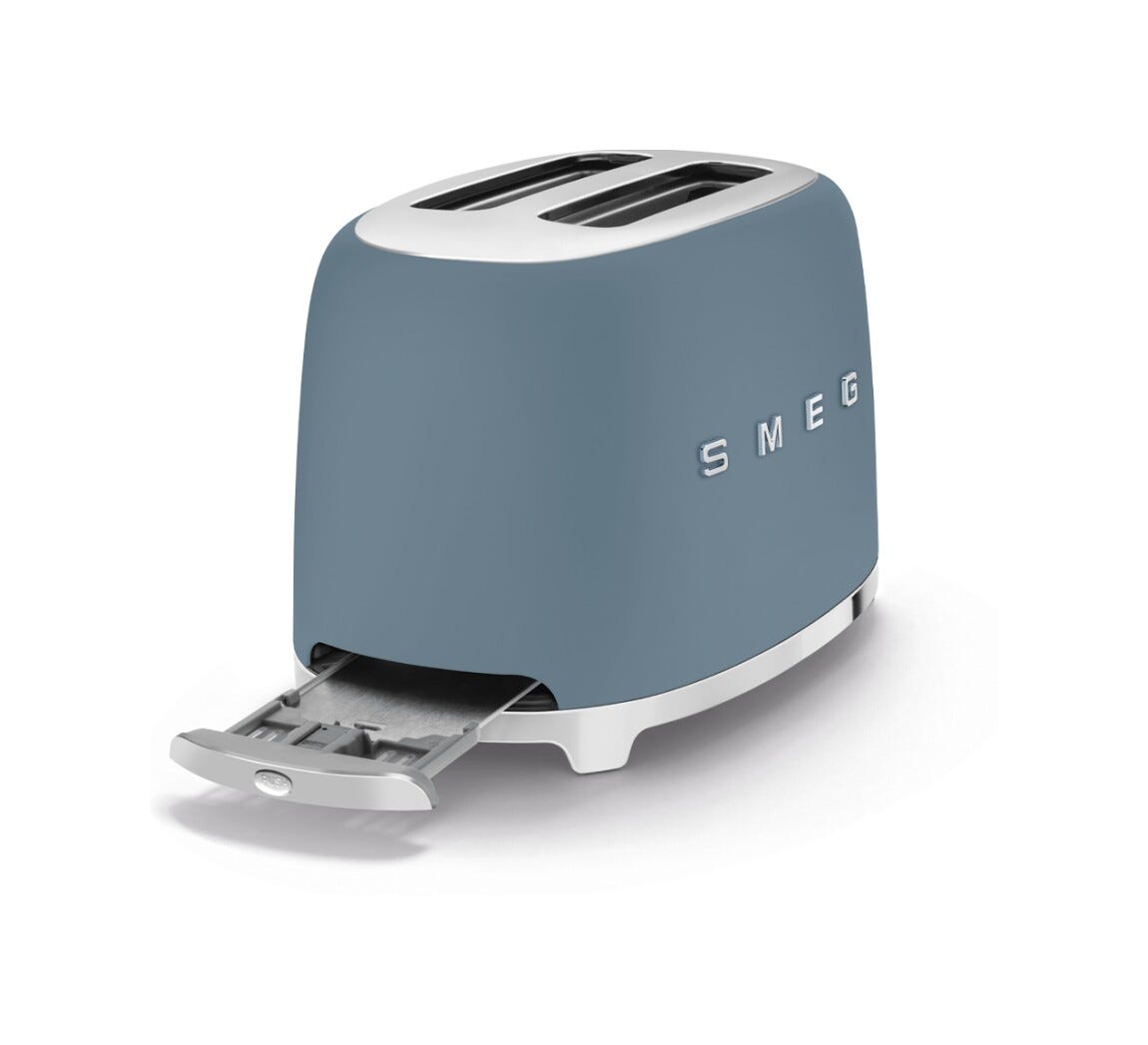 Smeg Selection TSF01SBMEU 50'S Style Tostapane a 2 scomparti - storm blue
