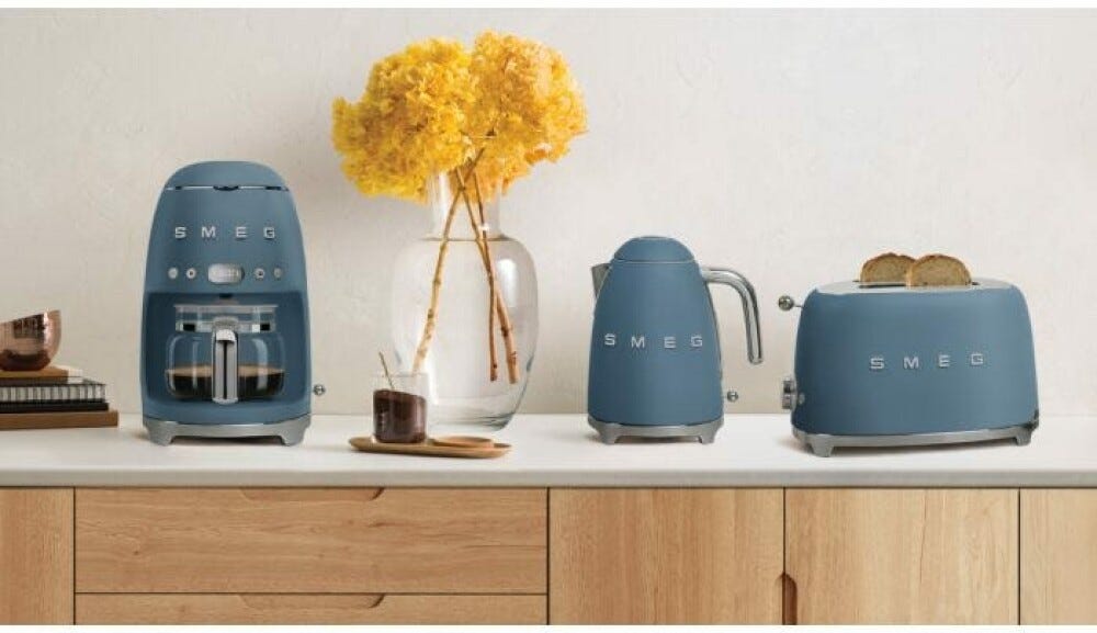Smeg Selection TSF01SBMEU 50'S Style Tostapane a 2 scomparti - storm blue