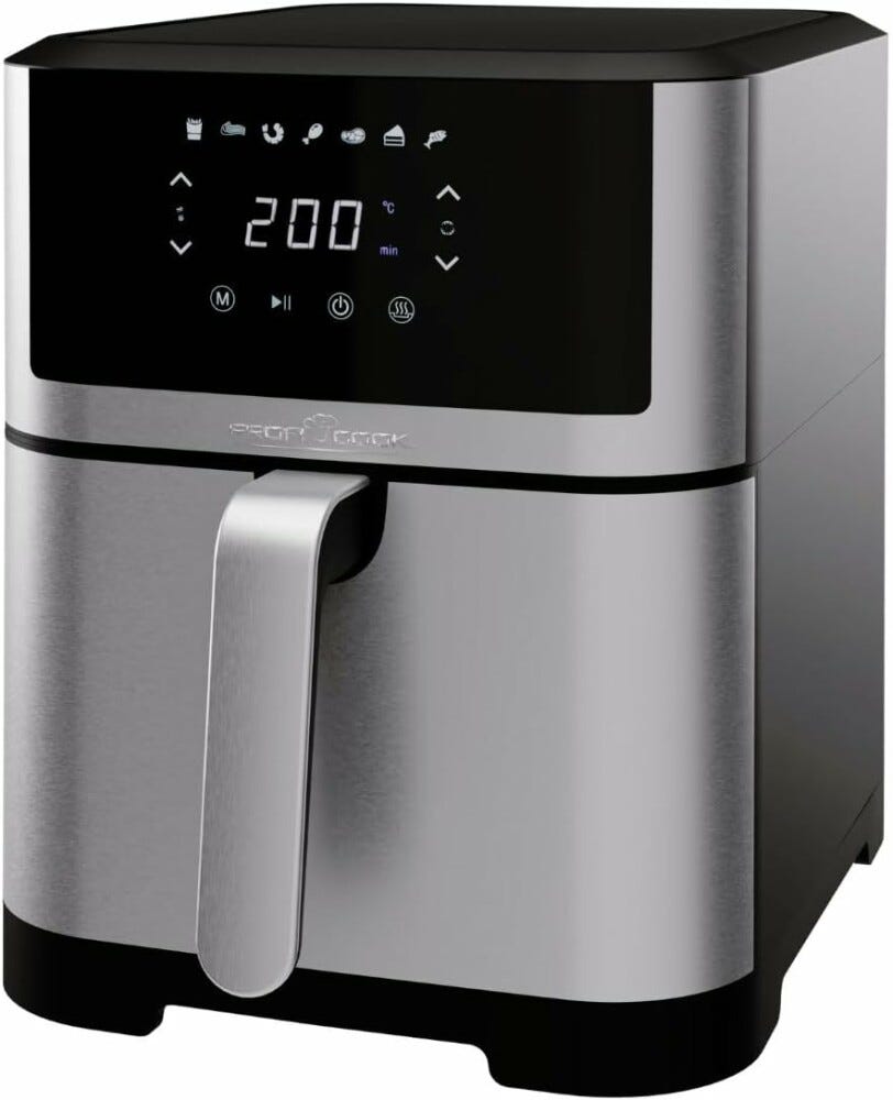 Proficook PCFR1269H Friggitrice ad aria - inox/nero