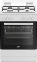 Beko FBE62011WC Cucina da accosto cm. 60 - 4 fuochi gas + 1 forno elettrico - bianco
