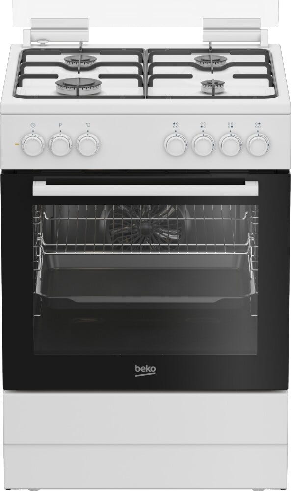 Beko FBE62011WC Cucina da accosto cm. 60 - 4 fuochi gas + 1 forno elettrico - bianco