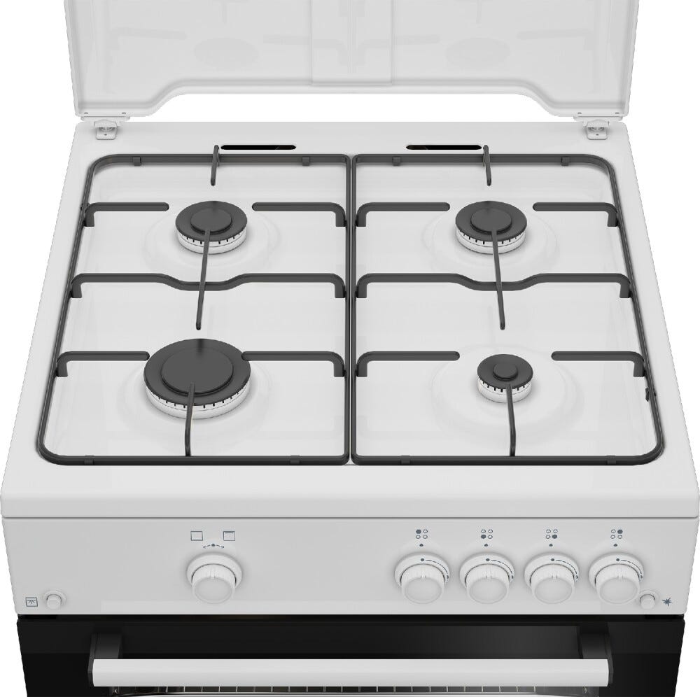 Beko FBG62010DW Cucina da accosto cm. 60 - 4 fuochi gas + 1 forno elettrico - bianco