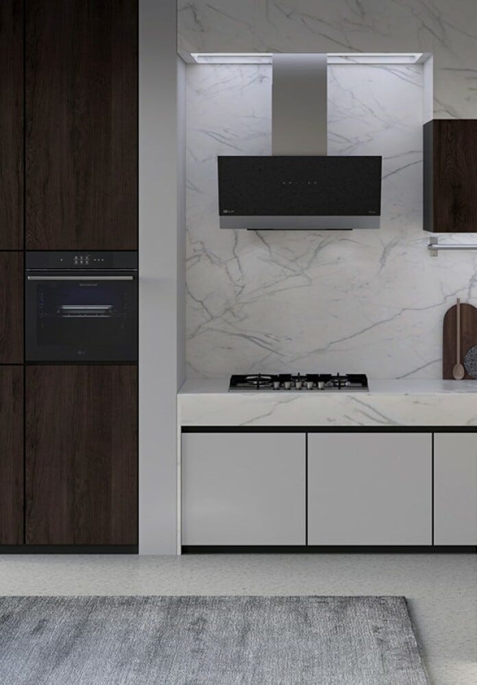 LG WSED7666M InstaView Forno a vapore cm. 59 - nero