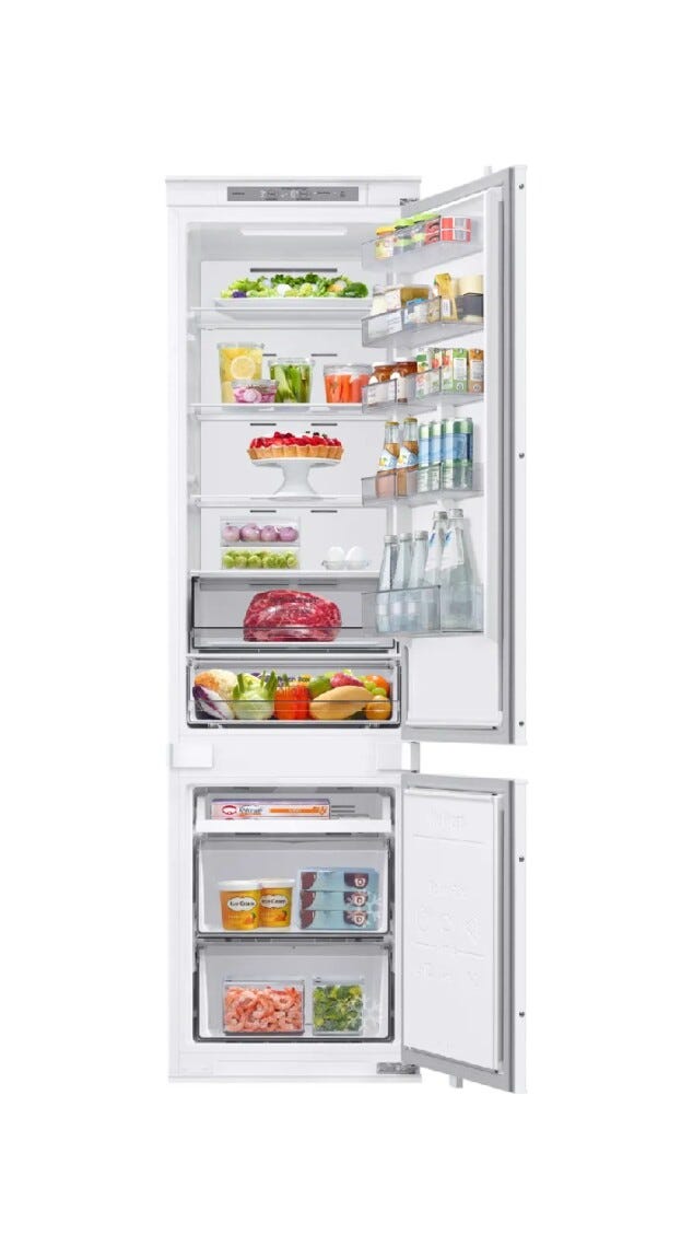 Samsung BRB70F30BES0 Frigorifero con congelatore da incasso cm. 54 h. 194 - lt. 298