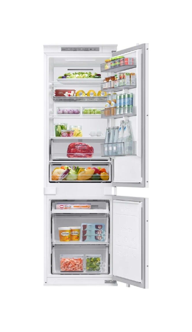 Samsung BRB70F26CES0 F1rst 60 AI Frigorifero con congelatore da incasso cm. 54 h. 178 - lt. 267