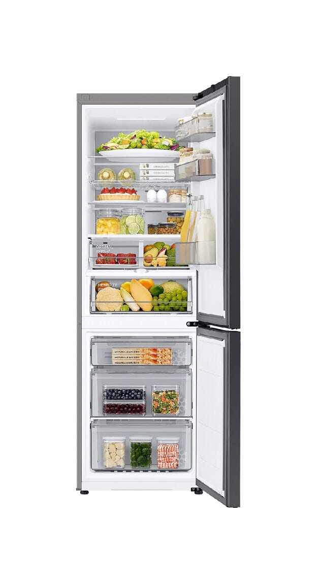 Samsung RB38C7B5D39 Bespoke Smart Ai Frigorifero con congelatore a libera installazione cm. 60 h. 203 - lt. 276 - satin beige
