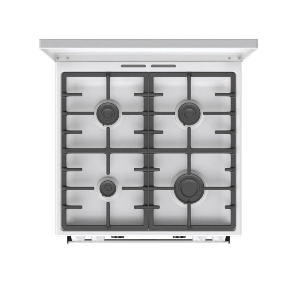 Gorenje GKS6C71WF Cucina da accosto cm. 60 - 4 zone a gas + 1 forno elettrico - bianco
