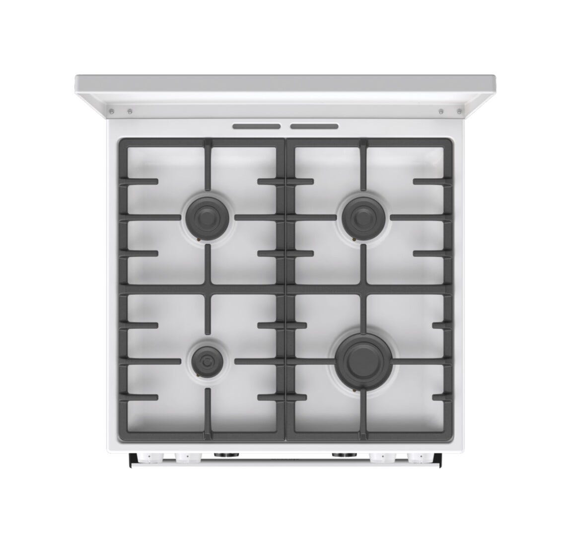 Gorenje GKS6C71WF Cucina da accosto cm. 60 - 4 zone a gas + 1 forno elettrico - bianco