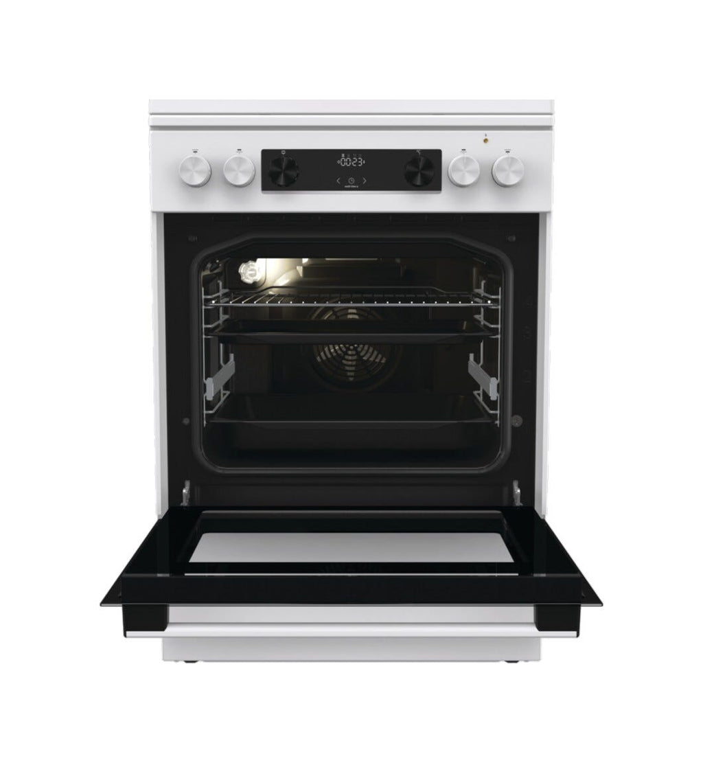 Gorenje GKS6C71WF Cucina da accosto cm. 60 - 4 zone a gas + 1 forno elettrico - bianco