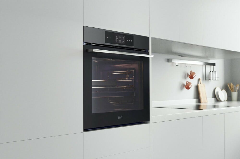 LG WSED7665B InstaView Forno combinato a vapore cm. 59 - inox nero