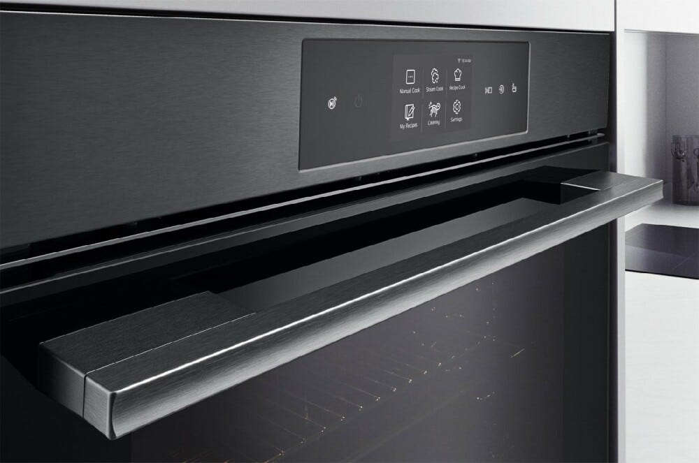 LG WSED7665B InstaView Forno combinato a vapore cm. 59 - inox nero
