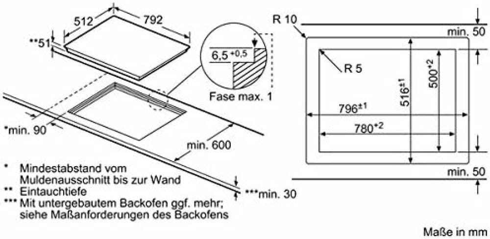 Siemens ET801FCP1D iQ300 Piano cottura elettrico cm. 80 - vetroceramica nero