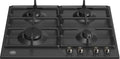 Bertazzoni OUTLET P604PRONE Piano cottura a gas 4 fuochi cm 60 - nero opaco - ARTICOLO NUOVO CON GRAFFI SU SMALTATURA (vedi foto) SENZA IMBALLO ORIGINALE