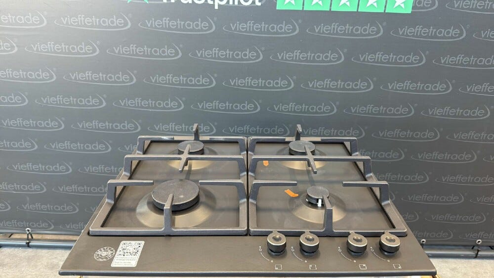 Bertazzoni OUTLET P604PRONE Piano cottura a gas 4 fuochi cm 60 - nero opaco - ARTICOLO NUOVO CON GRAFFI SU SMALTATURA (vedi foto) SENZA IMBALLO ORIGINALE