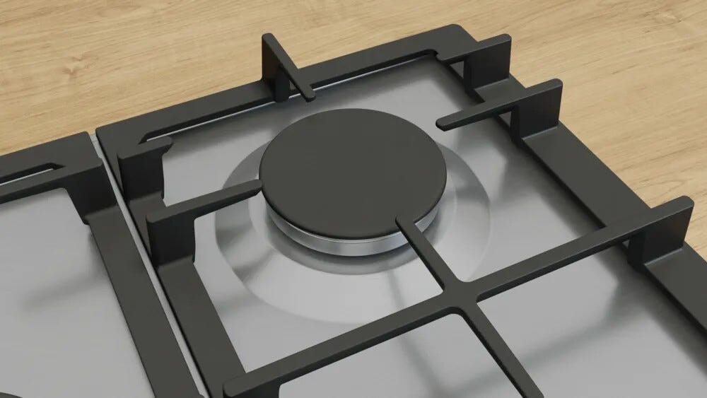 Bosch PCQ7A5I95 6 Piano cottura a gas cm. 78 - inox