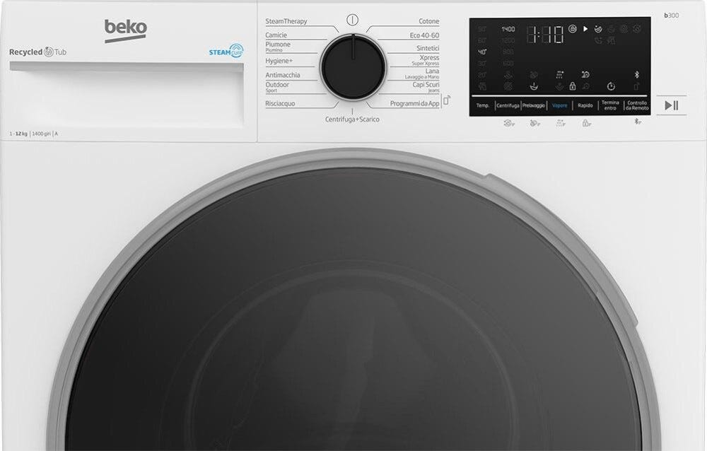 Beko URBWT312S b300 Lavatrice cm. 60 - capacità 12 kg - bianco