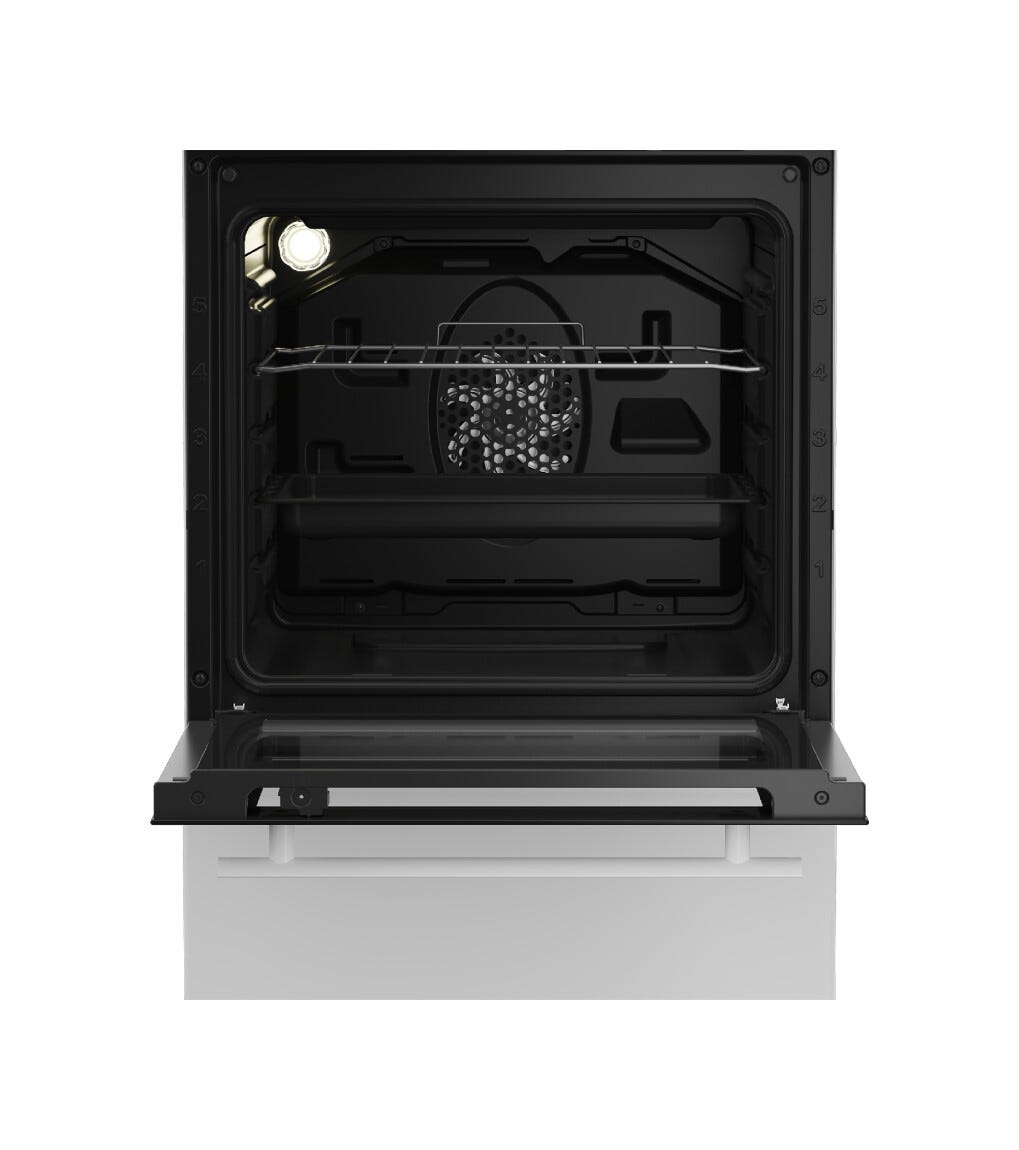 Beko FSE52029DWD Cucina da accosto cm. 50 - 4 fuochi gas + 1 forno elettrico - bianco