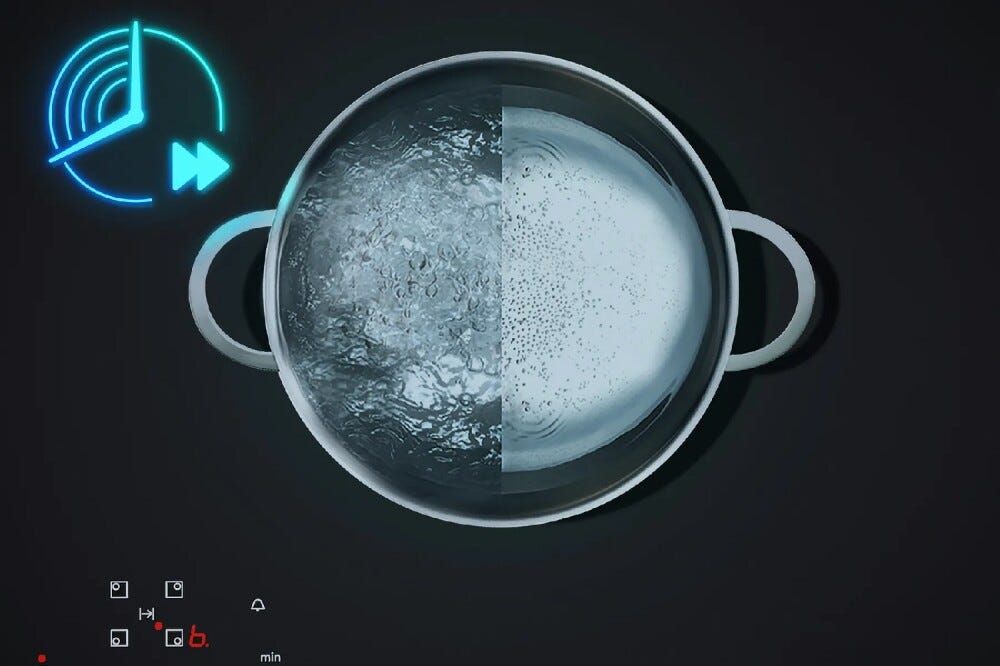 Siemens ED851HQ26E iq500 Piano cottura a induzione con cappa integrata cm. 80 - vetroceramica nero