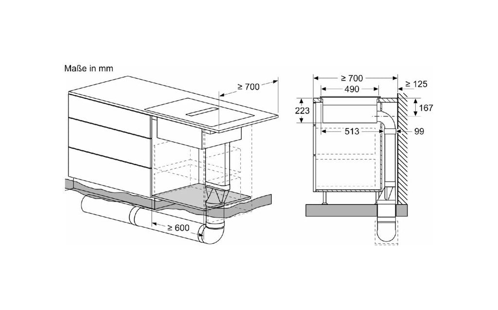 Siemens ED851HQ26E iq500 Piano cottura a induzione con cappa integrata cm. 80 - vetroceramica nero