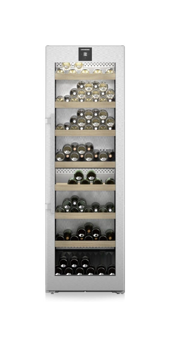 Liebherr WPsd525220 Vinidor Cantina vini a libera installazione cm. 60 - 155 bottiglie - acciaio inox