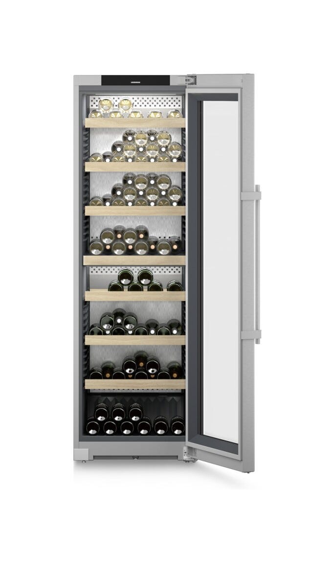 Liebherr WPsd525220 Vinidor Cantina vini a libera installazione cm. 60 - 155 bottiglie - acciaio inox