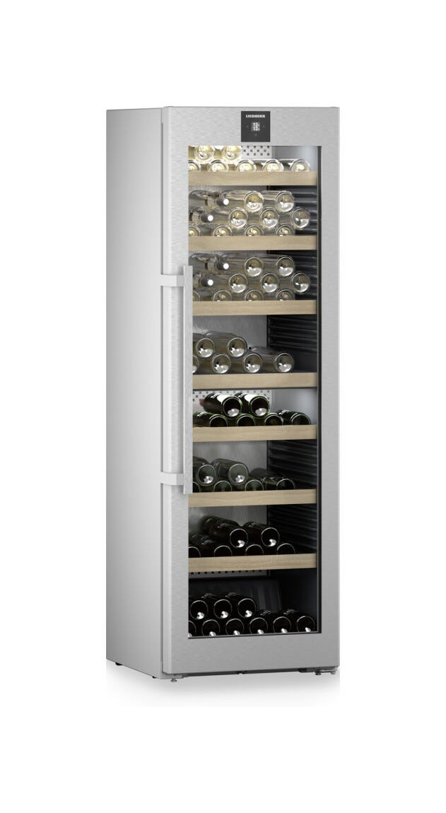 Liebherr WPsd525220 Vinidor Cantina vini a libera installazione cm. 60 - 155 bottiglie - acciaio inox