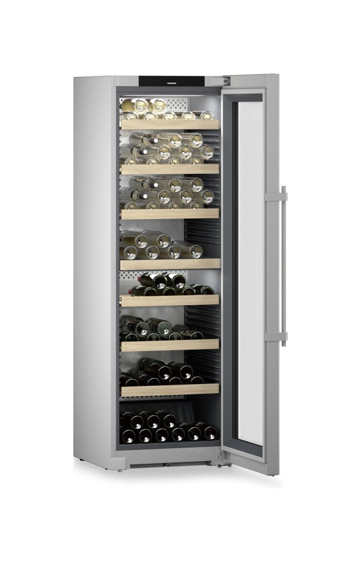 Liebherr WPsd525220 Vinidor Cantina vini a libera installazione cm. 60 - 155 bottiglie - acciaio inox
