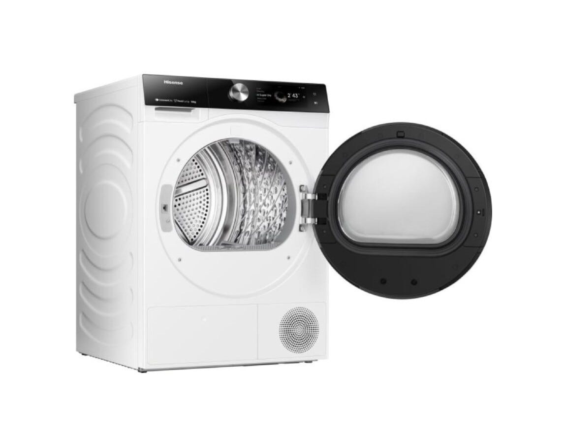 Hisense DH7S107BW Asciugatrice cm. 60 - capacità 10 kg - bianco