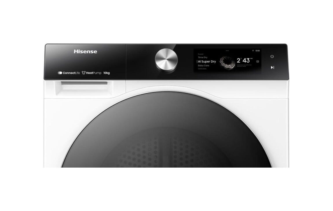 Hisense DH7S107BW Asciugatrice cm. 60 - capacità 10 kg - bianco