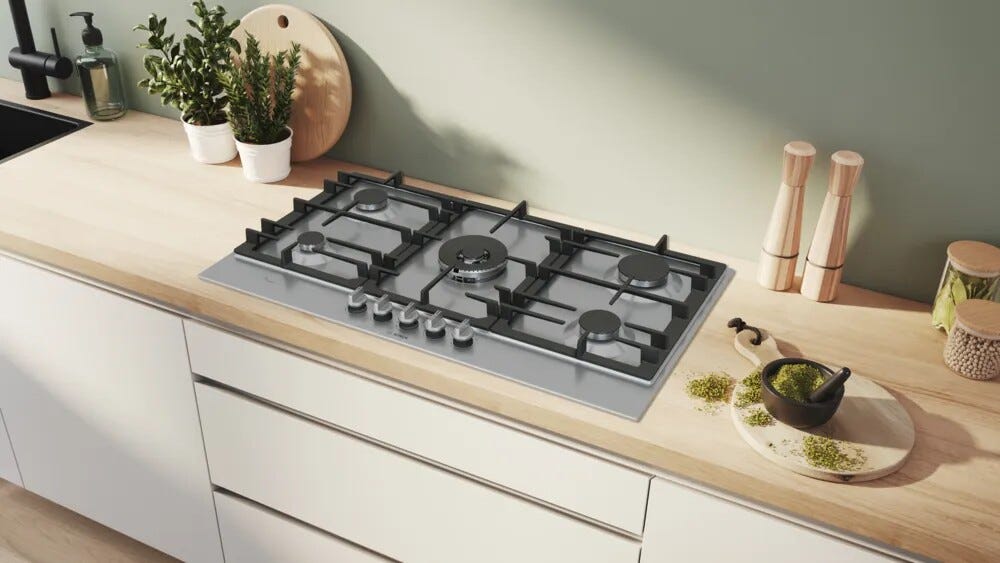 Bosch PCR9A5I90 Piano cottura a gas cm. 92 - inox