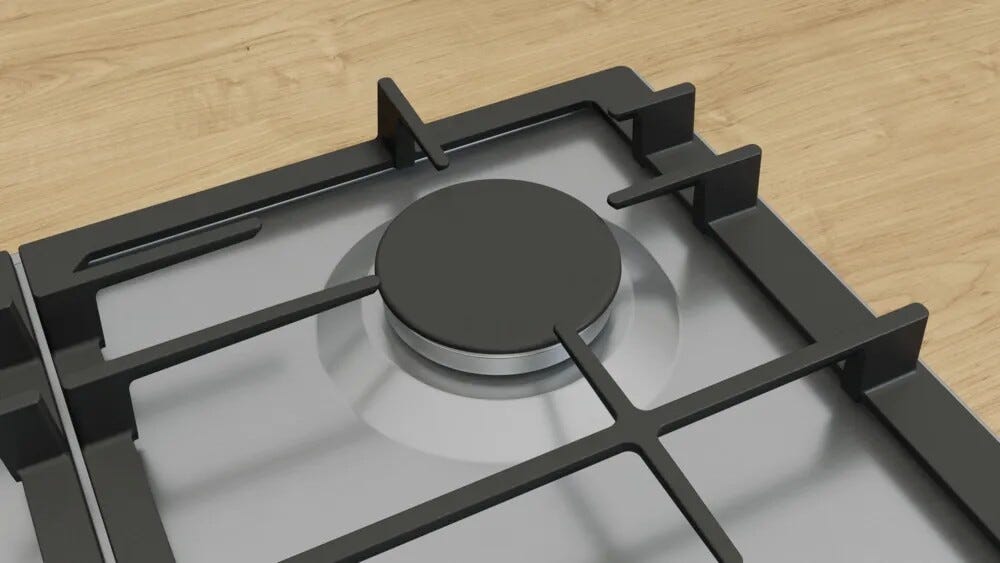 Bosch PCR9A5I90 Piano cottura a gas cm. 92 - inox