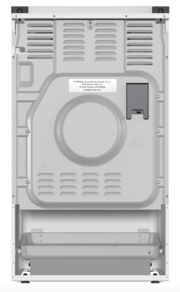 Gorenje GK5C63WH Cucina da accosto cm. 50 - 4 zone a gas + 1 forno elettrico - bianco