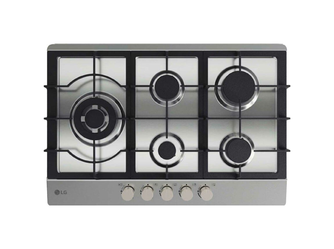 LG CBGZ3016S Piano cottura a gas cm. 75 - inox