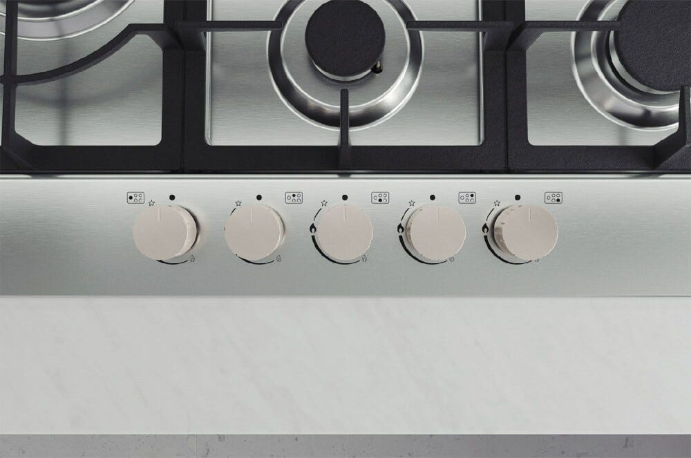 LG CBGZ3016S Piano cottura a gas cm. 75 - inox
