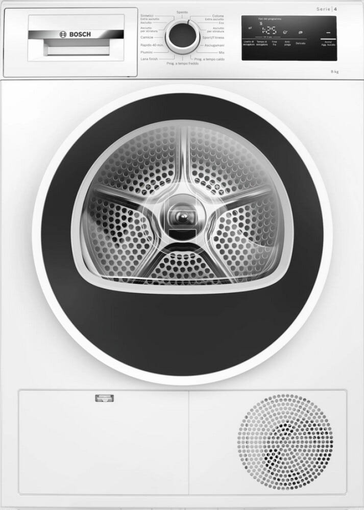 Bosch WTH85208II 4 Asciugatrice cm. 60 - capacità 8 kg - bianco