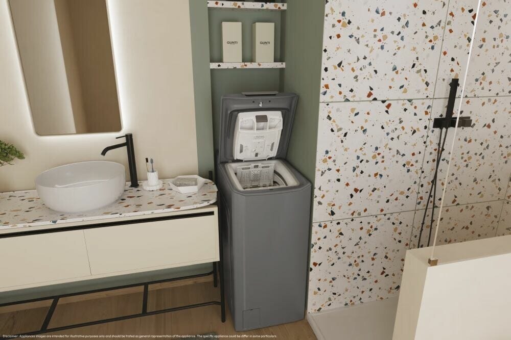 Candy TCA283DR2-S ProWash 300 Lavatrice a carica dall'alto cm. 41 - capacità 8 kg - antracite
