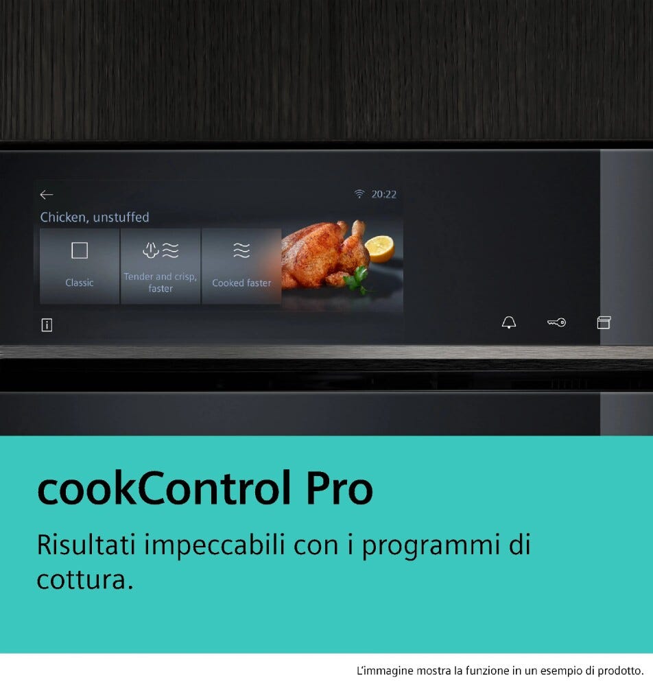 Siemens HR776G3B1 iQ700 Forno combinato a vapore cm. 60 - nero