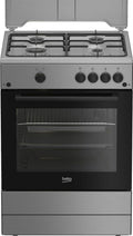 Beko FBG62010DX Cucina da accosto cm. 60 - 4 fuochi gas + 1 forno elettrico - inox