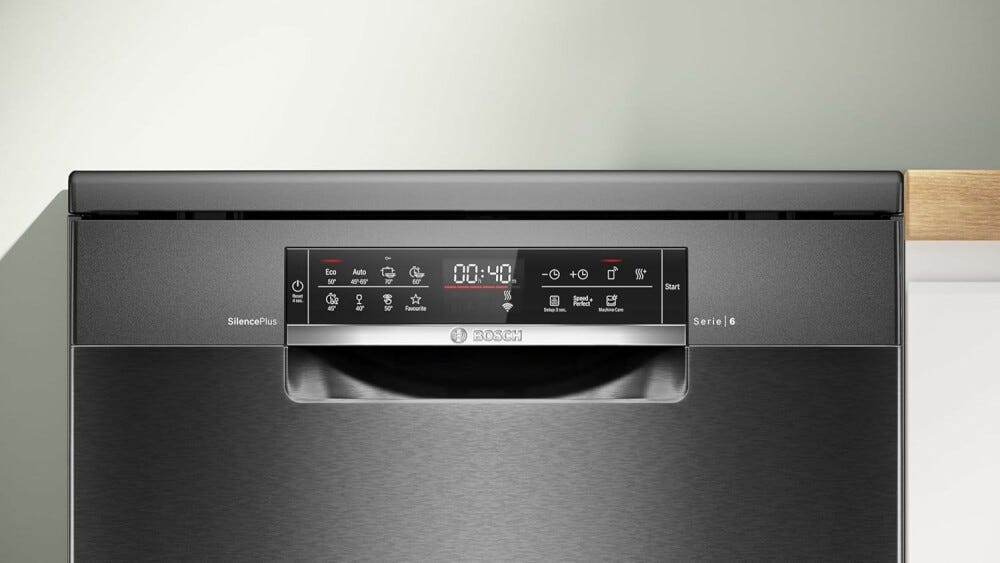 Bosch SMS6ECC12E 6 Lavastoviglie a libera installazione cm. 60 - 14 coperti - inox spazzolato antimpronta