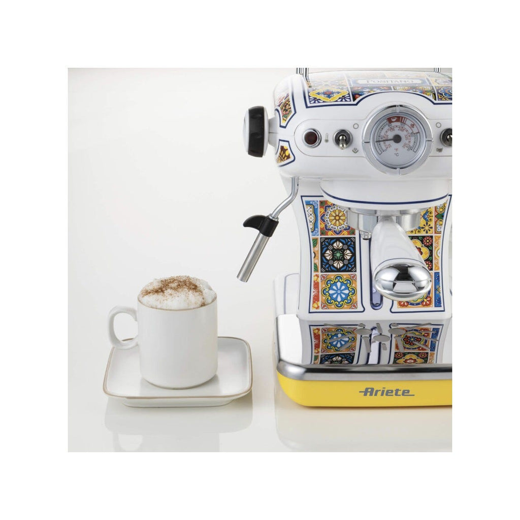Ariete 1389/1P Positano Macchina per caffè espresso - bianco/giallo